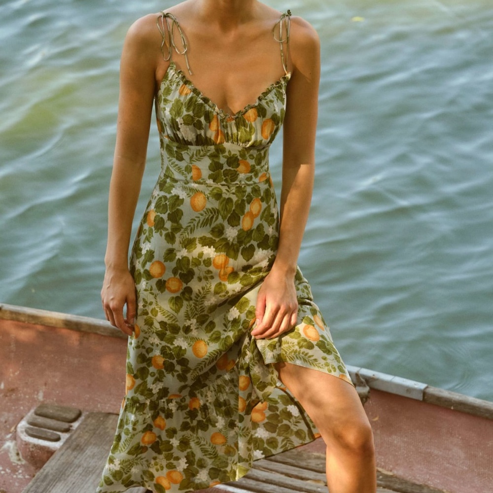 Reformation Embry dress in Orchard- discontinued